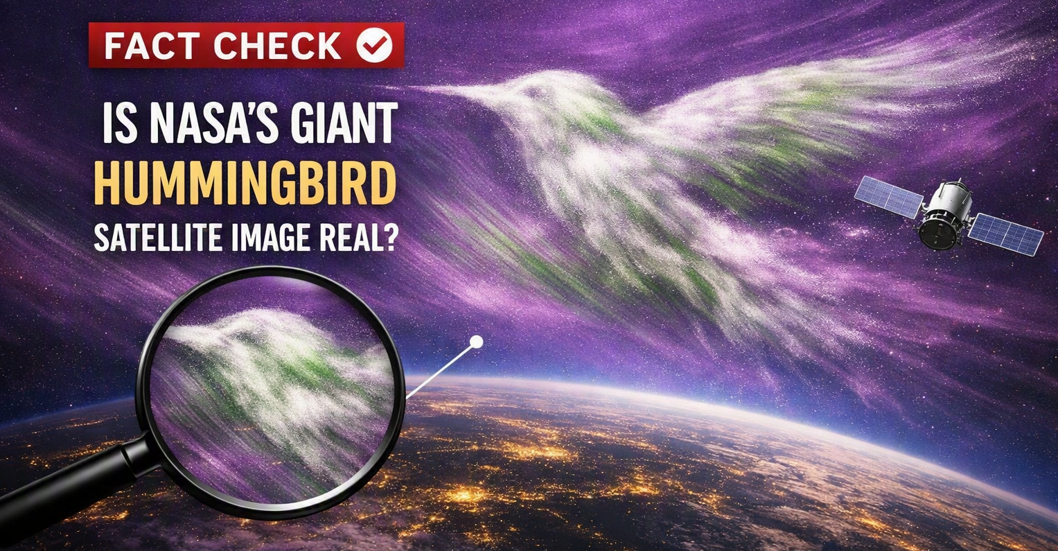 Fact Check: Is NASA's Giant Hummingbird Satellite Image Real?