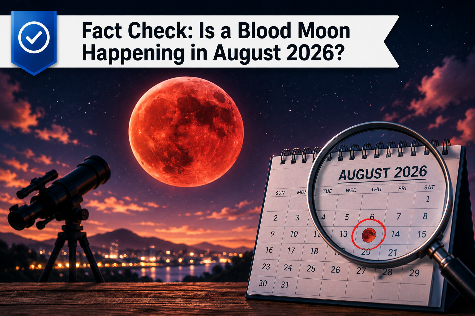 Fact Check: Is a Blood Moon Happening in August 2026?