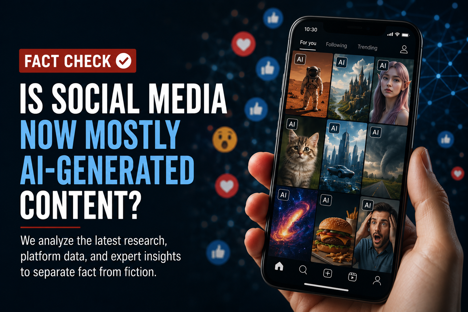 Fact Check: Is Social Media Now Mostly AI-Generated Content?