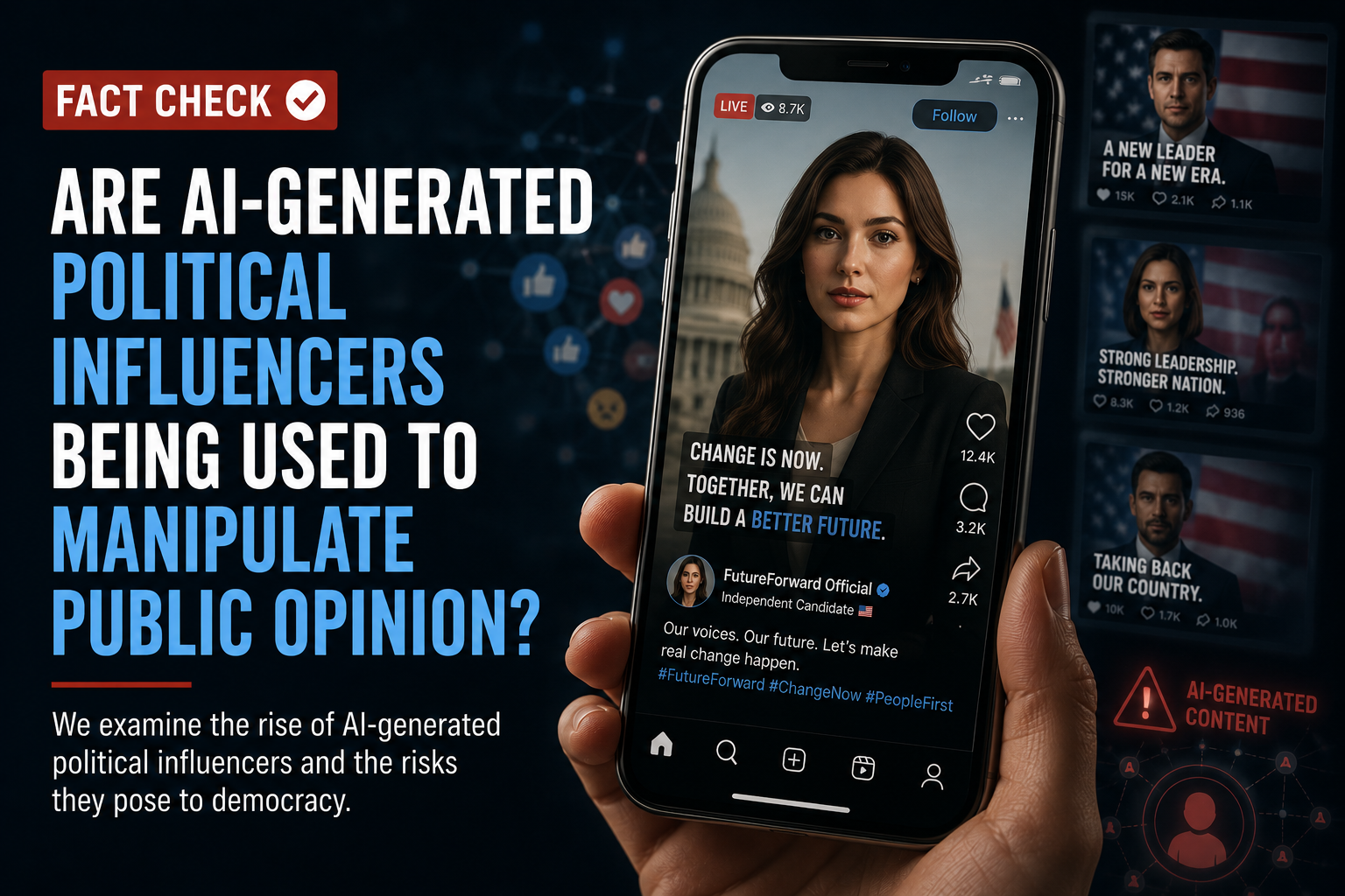 Fact Check: Are AI-Generated Political Influencers Being Used to Manipulate Public Opinion