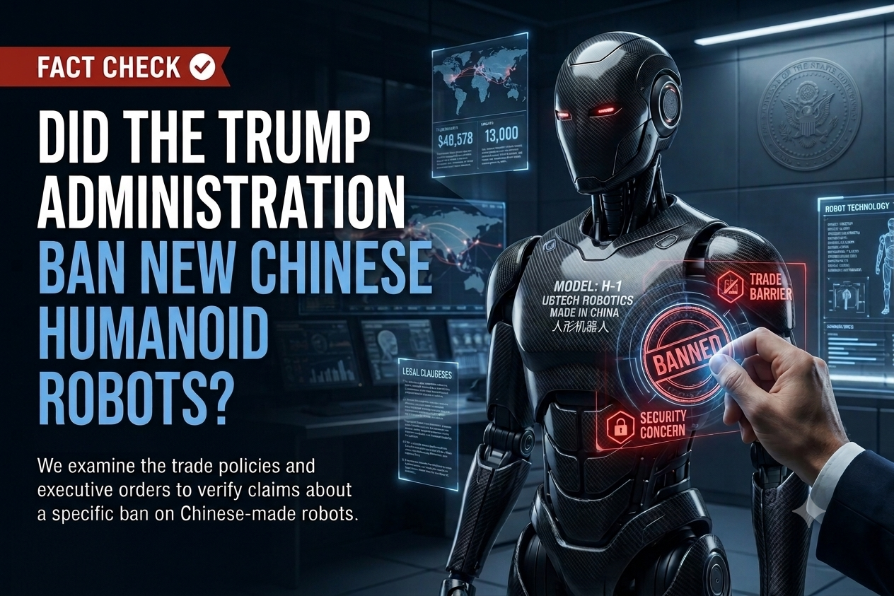 Fact Check: Did the Trump administration ban new Chinese humanoid robots?