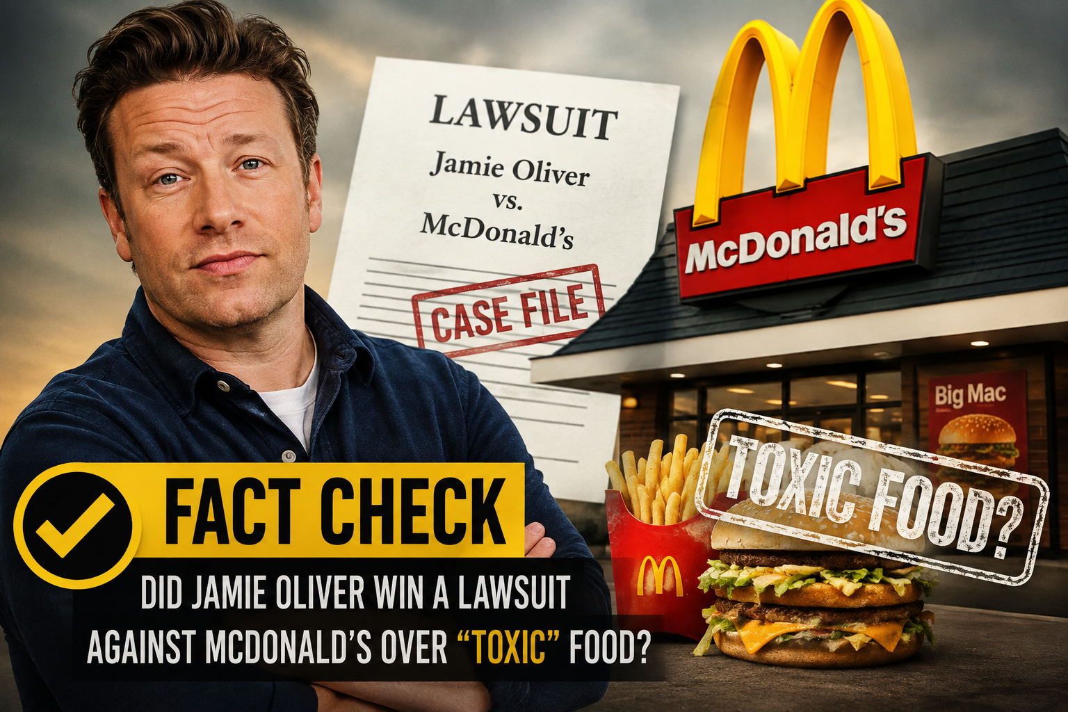 Did Jamie Oliver Prove McDonald's Food is Toxic in Court?