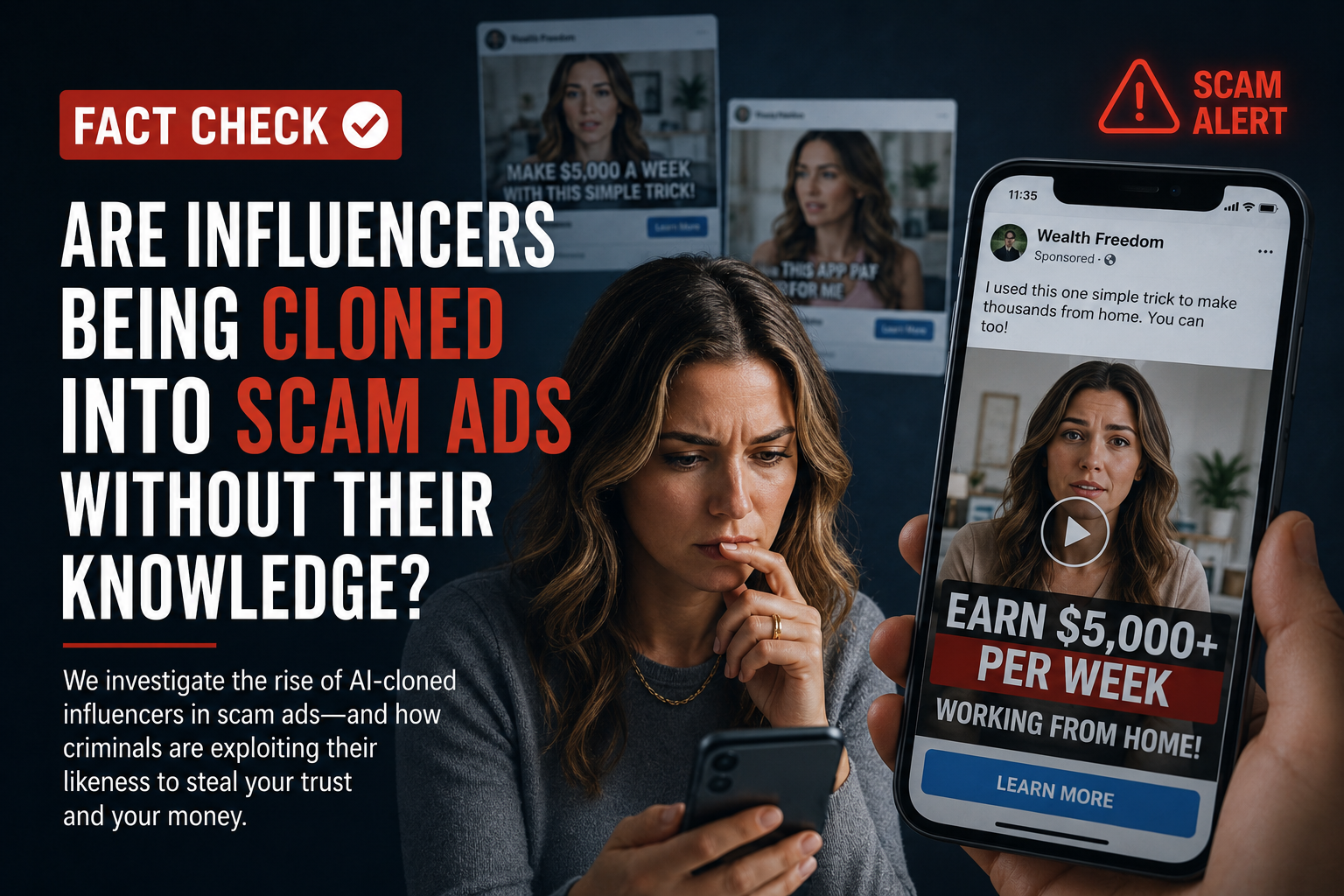 Fact Check: Are Influencers Being Cloned Into Scam Ads Without Their Knowledge?