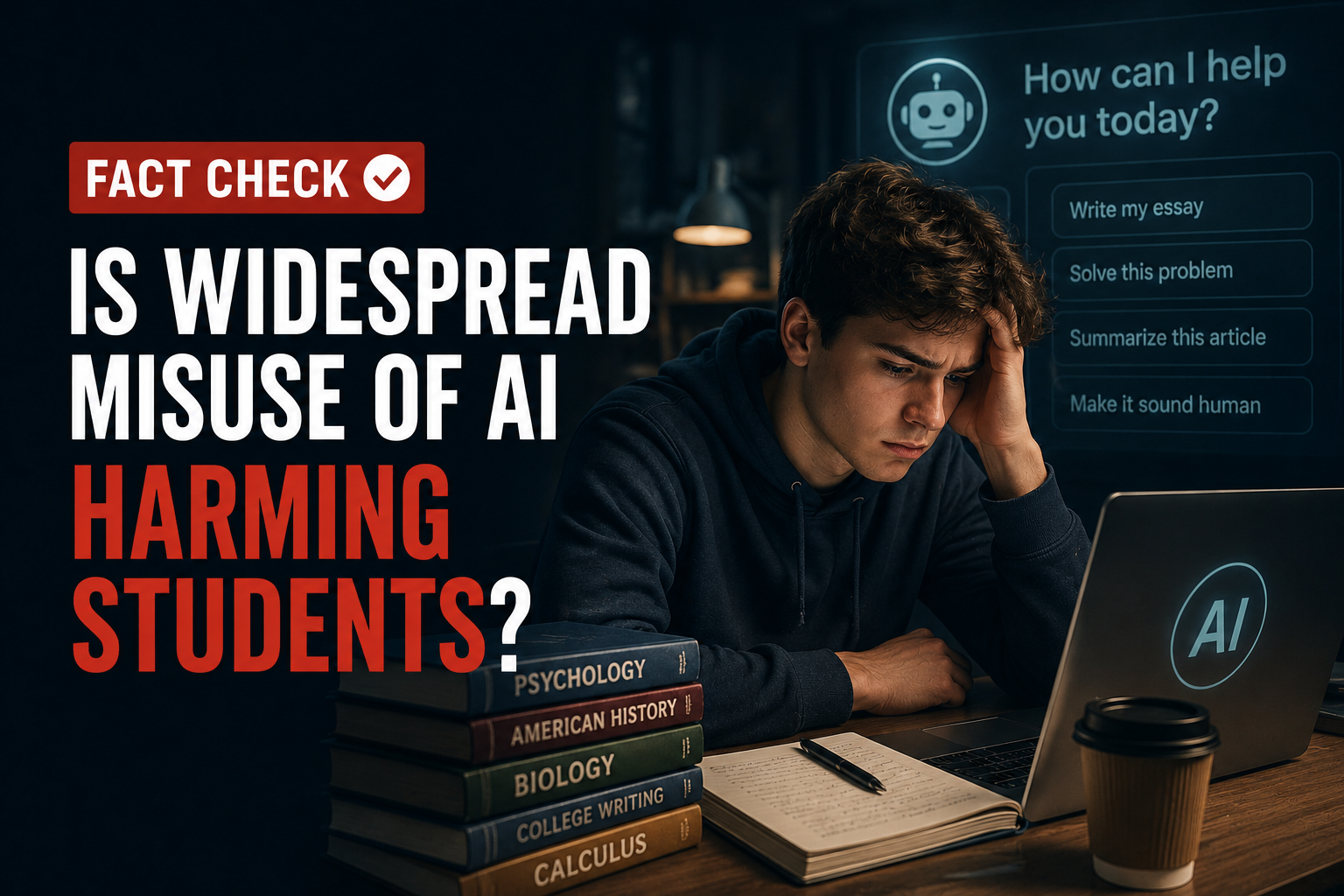 Fact Check: Is widespread misuse of AI harming students
