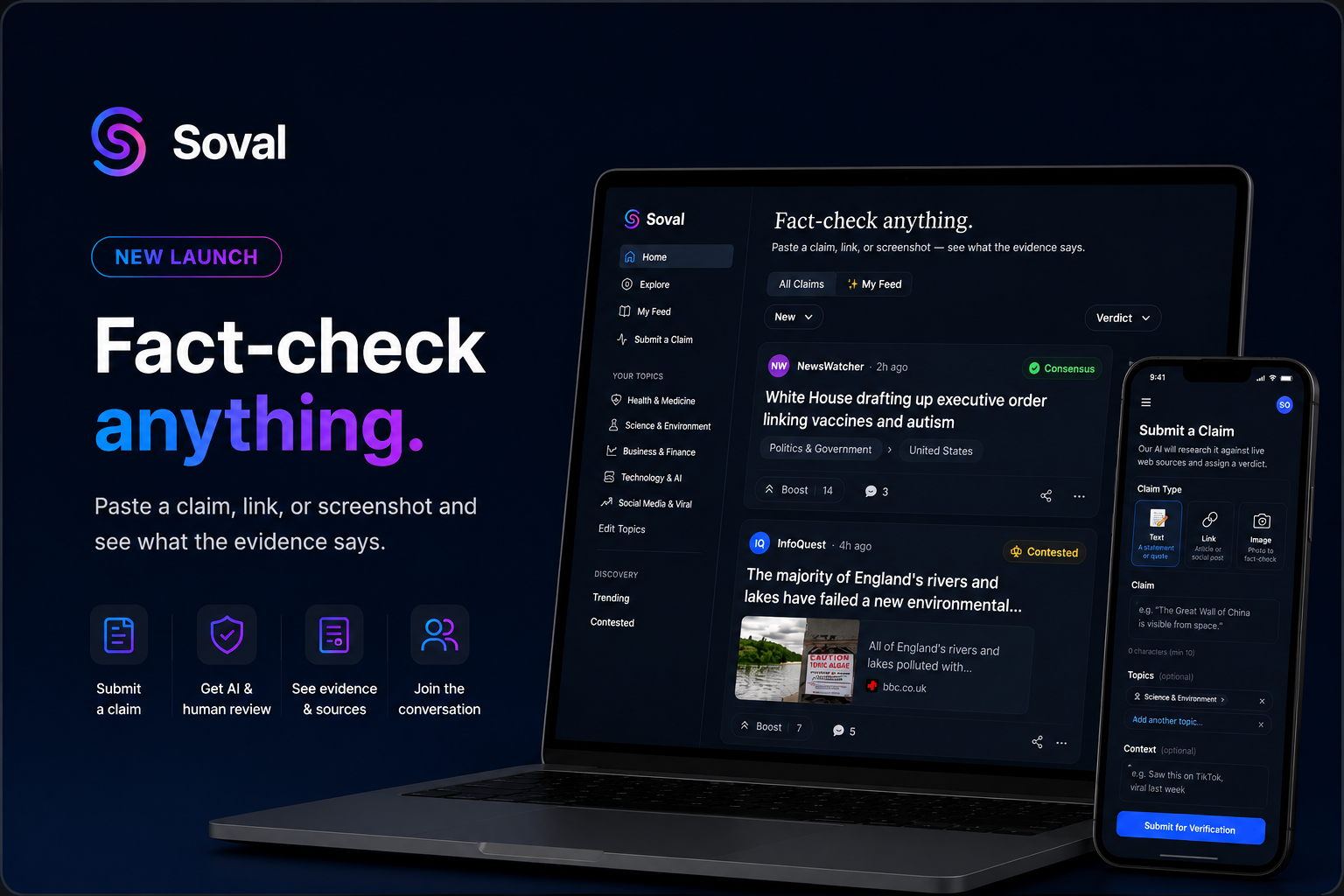 Meet Soval: A New Way to Fact Check Anything With the Evidence to Back It Up