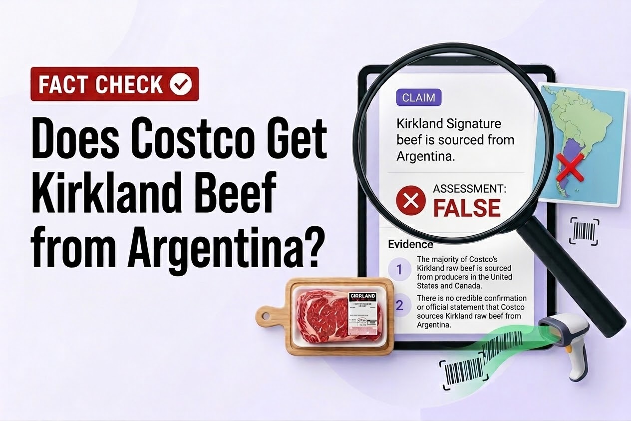Fact Check: Costco does not source beef from Argentina and publishes transparent tracking of their meat origins for Kirkland beef